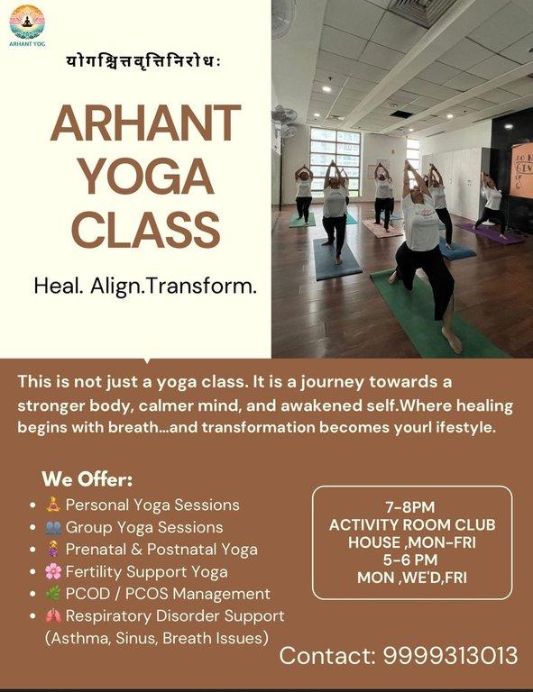 Arhant Yoga Class